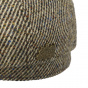 Hatteras Check Wool Brown Cap - Stetson