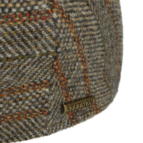 Stetson Kent Flat Cap in Beige Wool