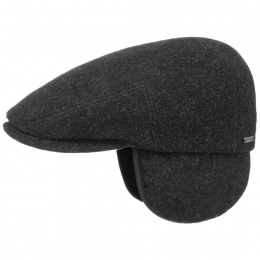 Gray Kent ear flap cap - Stetson