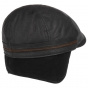 Redding Leather Cap with Ear Flaps Black - Stetson