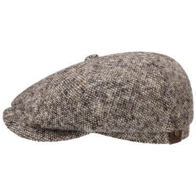 Stetson Washington Tweed Brown Hatteras Cap Reference: 4059 | Traclet Hat Shop