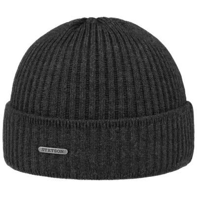 Parkman Anthracite Beanie - Stetson Reference: 4991 | Traclet Hat Shop