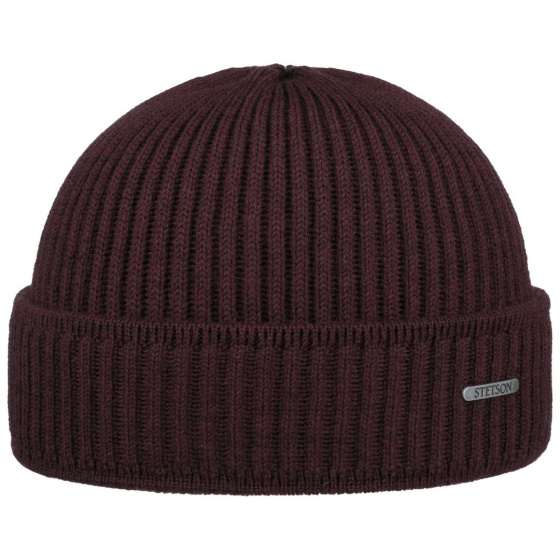 Stetson Parkman Burgundy Knit Beanie