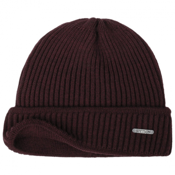 Stetson Parkman Burgundy Knit Beanie