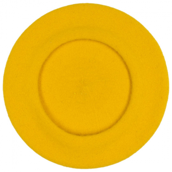Béret Basque Barascon Jaune- Traclet Béret Basque Barascon Jaune- Traclet