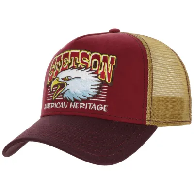 Casquette Trucker Eagle Bordeaux - Stetson Reference : 18373 | Chapellerie Traclet