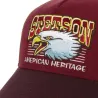 Stetson Eagle Burgundy Trucker Cap Reference: 18373 | Chapellerie Traclet