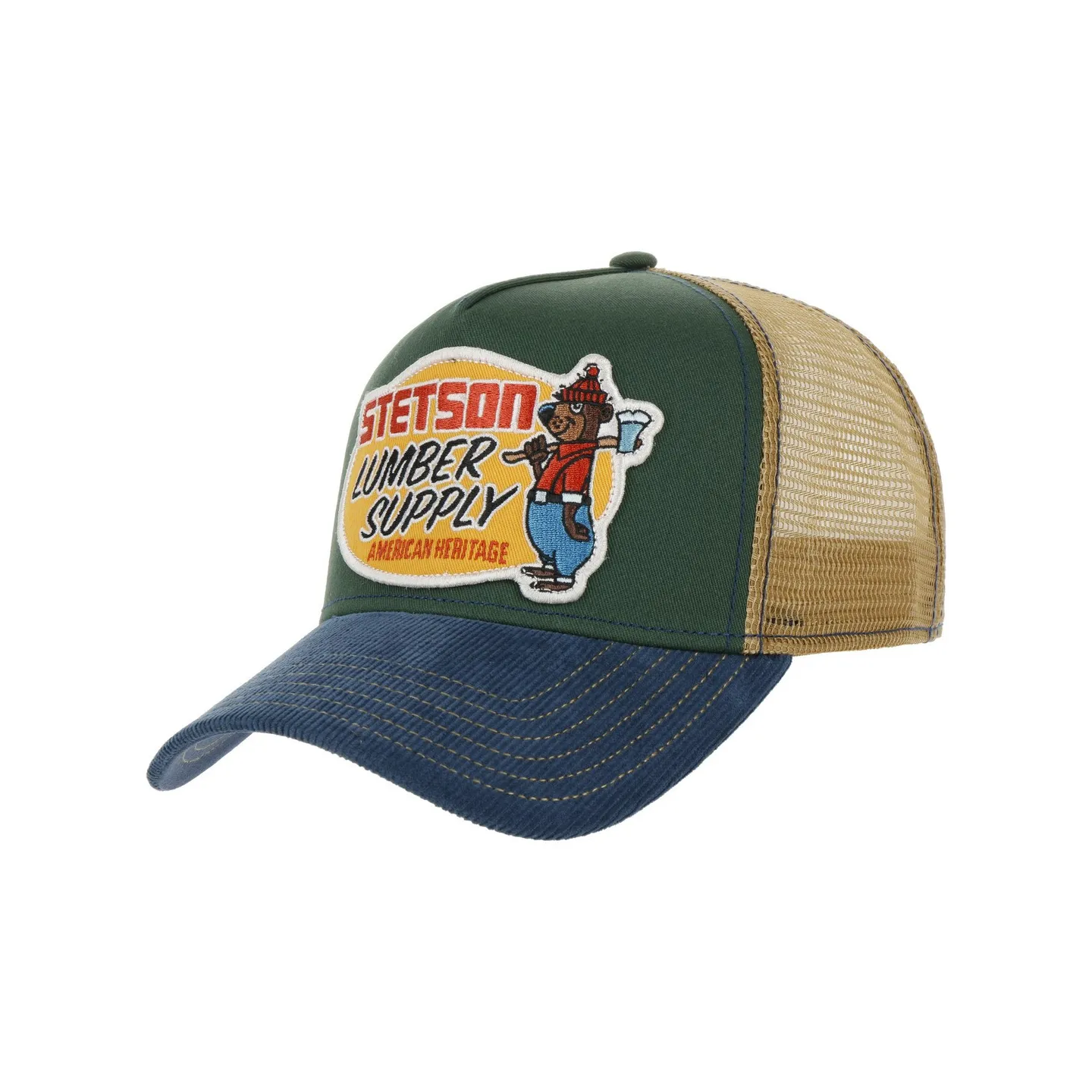 Lumber Supply Trucker Cap Green - Stetson