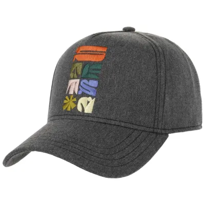Casquette Trucker Flower Coton Grise - Stetson x Feebles Reference : 18380 | Chapellerie Traclet