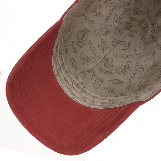 Red Corduroy Baseball Cap - Stetson Red Corduroy Baseball Cap - Stetson