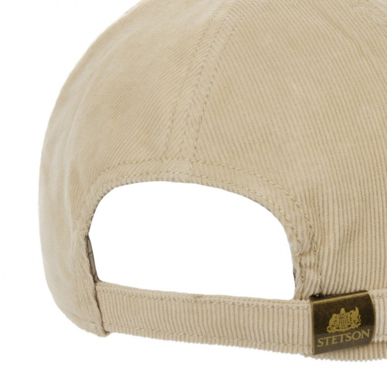 Beige Corduroy Baseball Cap - Stetson