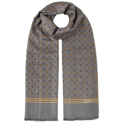 Rombs Wool & Silk Blue Scarf - Stetson Reference: 18386 | Chapellerie Traclet
