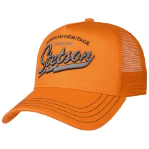 Baseball Trucker Cap American Heritage Orange - Stetson Reference: 18390 | Traclet Hat Shop