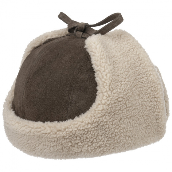 Brown Leather Sheffield Ushanka - Stetson