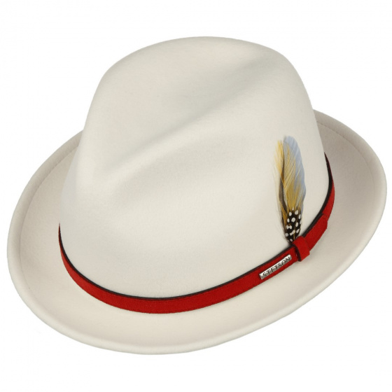White Vitafelt Player Trinity Hat - Stetson