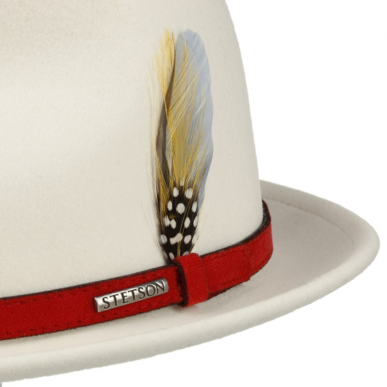 Chapeau Player Trinity Vitafelt Blanc - Stetson Chapeau Player Trinity Vitafelt Blanc - Stetson