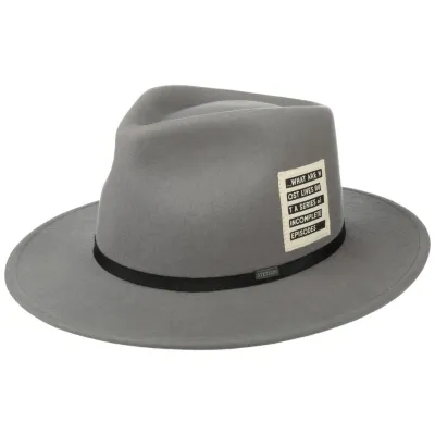 Chapeau Fedora Series Laine & Cachemire Gris - Stetson Reference : 13087 | Chapellerie Traclet