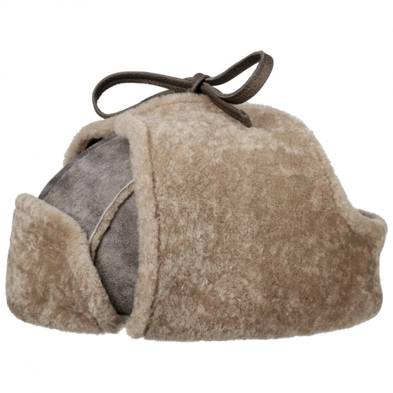 Chapka Aviateur Lambskin Cuir & Coton - Stetson