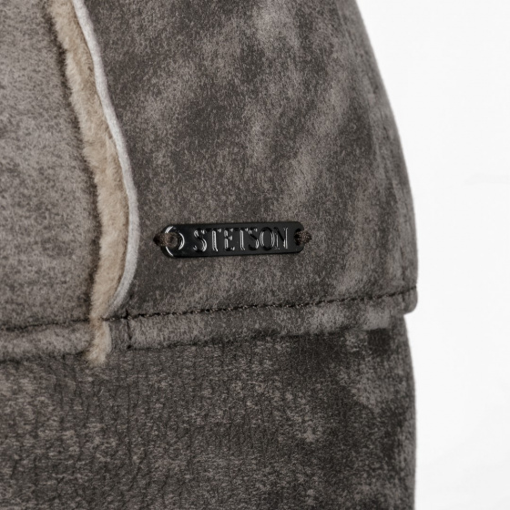 Aviator Trapper Hat Lambskin Leather & Cotton - Stetson