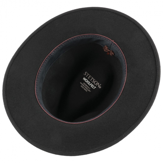 Traveller Hat Ortenzo Wool Felt Black - Stetson