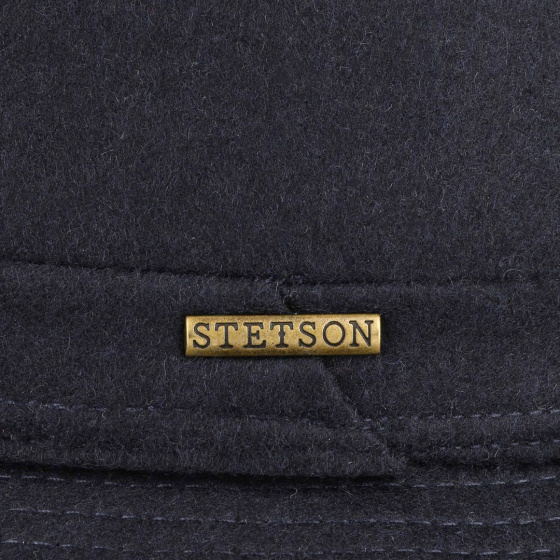 Chapeau PorkPie Berning Laine Vierge Marine - Stetson Chapeau PorkPie Berning Laine Vierge Marine - Stetson