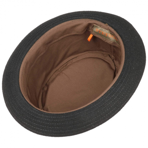 interior Porkpie Berning Hat Black - Stetson