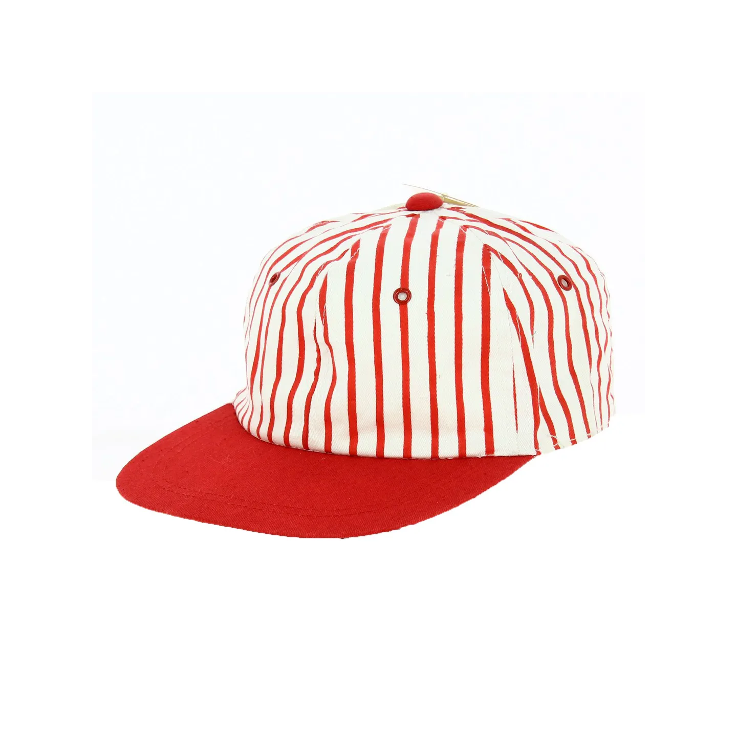 Red & White Striped Baseball Cap - Torpedo Reference: 18396 | Traclet Hat Shop