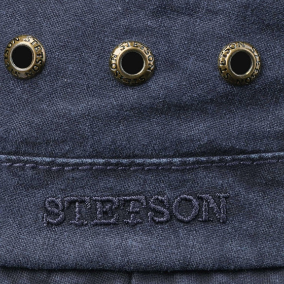 Stetson Reston Navy Organic Cotton Bucket Hat