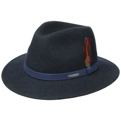 Chapeau Powell Woolfelt Noir Stetson - 99 euros Reference : 5929 | Chapellerie Traclet