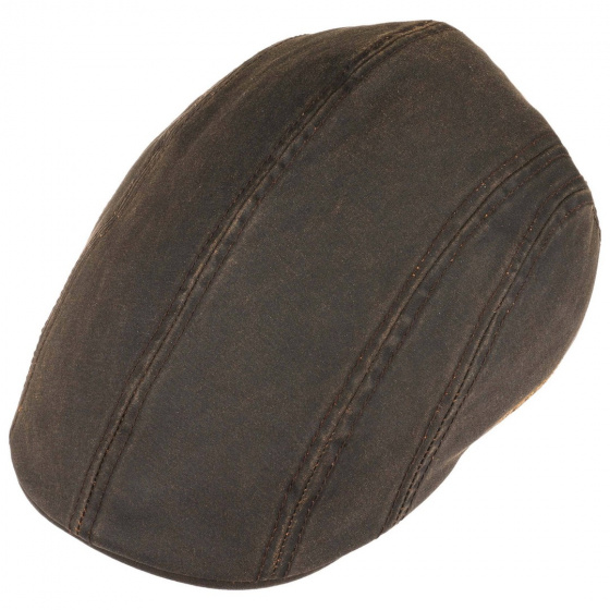Stetson Brown Cotton Modesto Cap with Ear Flaps