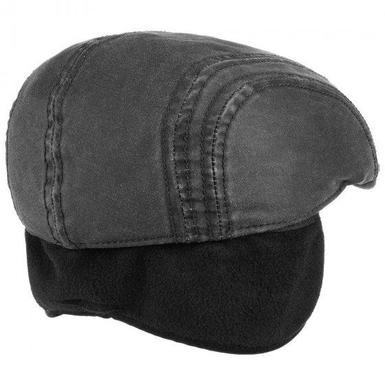 Modesto Cap with Ear Flaps Cotton Black - Stetson