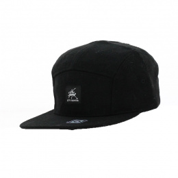 Black Polyester Baseball Cap - Traclet