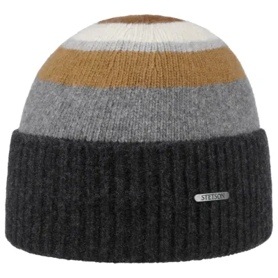 Bonnet Coton à Revers Gris - Stetson Reference : 18409 | Chapellerie Traclet