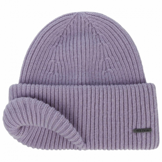 Lilac Percy Wool Beanie - Stetson