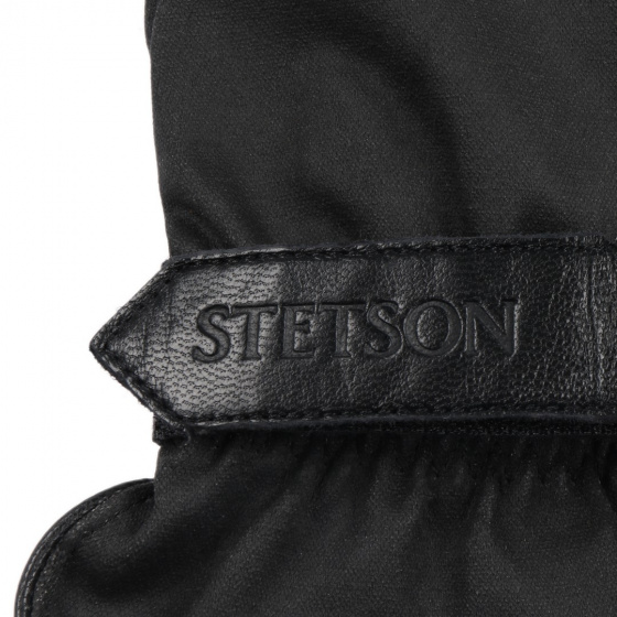 Gants de Conduite Cuir Chèvre Noir - Stetson