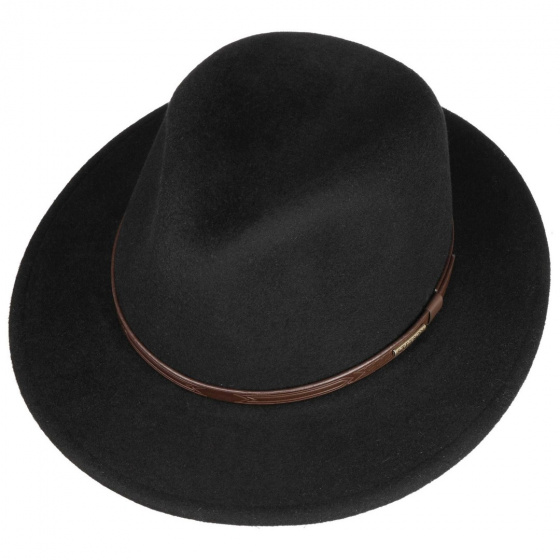 Rémi Black Wool Traveller Hat - Stetson