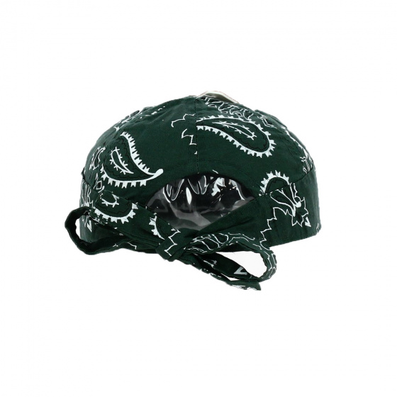 Green Bandana Pattern Baseball Cap - Traclet