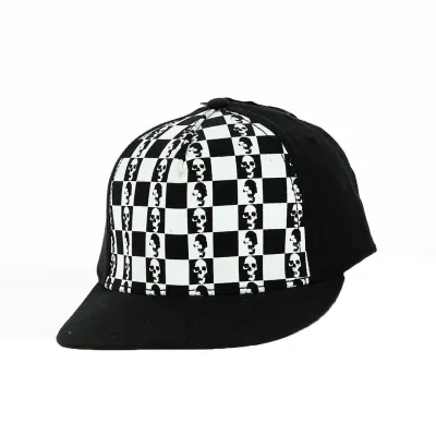 Jess Skull Black and White Cap - Keyone Reference: 18440 | Traclet Hat Shop