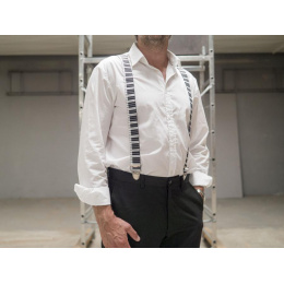 Piano suspenders Black and White - Traclet
