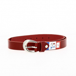 Women's Alice Grey Leather Belt - Traclet