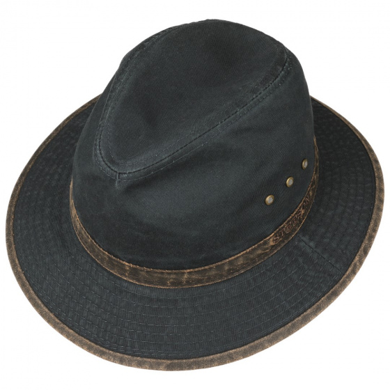 Stetson Ava Ruston Cotton Navy Traveller Hat Stetson Ava Ruston Cotton Navy Traveller Hat