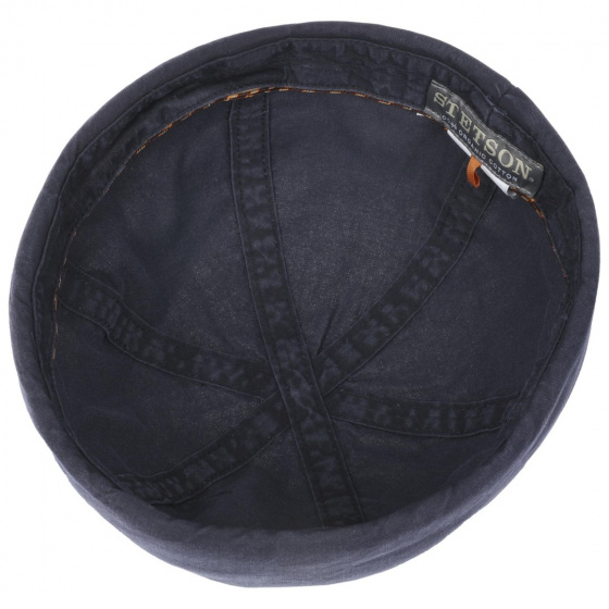 Organic Cotton Washed Docker Beanie in Navy - Stetson