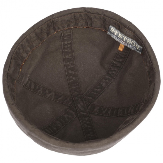 Organic Cotton Washed Docker Beanie Brown - Stetson