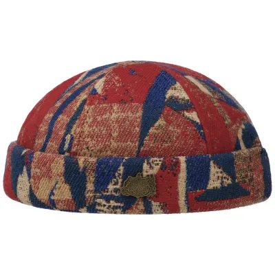Blue and Red Docker Beanie - Stetson Reference: 18456 | Traclet Hat Shop
