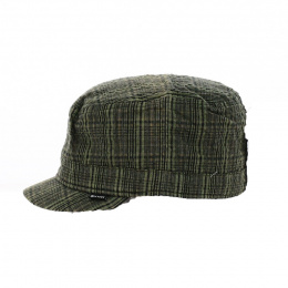 Military Field Cap Khaki Checks - Keyone