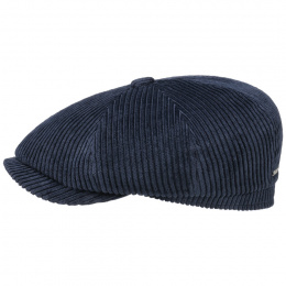 Hatteras Cord cotton navy cap - Stetson