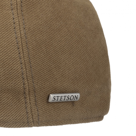 Casquette Plate Ivy Cap Coton marron - Stetson