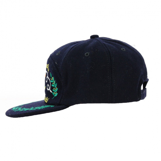 La Royale Navy Wool Baseball Cap - Traclet La Royale Navy Wool Baseball Cap - Traclet