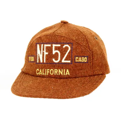 California Orange Wool Baseball Cap - Traclet Reference: 18462 | Traclet Hat Shop