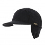 Dalena Black Wool Ear Flap Cap - Traclet
